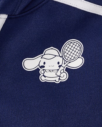 Girls Hello KittyÂ® Side Stripe Bow Premium Fleece Zip Up Hoodie