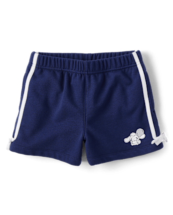 Girls Hello KittyÂ® Side Stripe Bow Premium Fleece Shorts