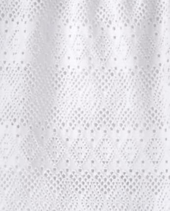 Girls Lace Wide Leg Cover-Up Pants