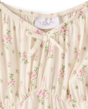 Robe corset fleurie mère-fille