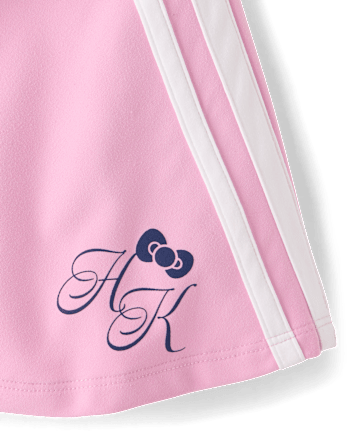 Girls Hello KittyÂ® Quick Dry Side Stripe Crossover Skort