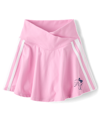 Girls Hello KittyÂ® Quick Dry Side Stripe Crossover Skort