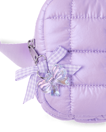 Girls Iridescent Quilted Belt Bag