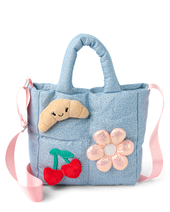 Girls Icon Plush Tote Bag