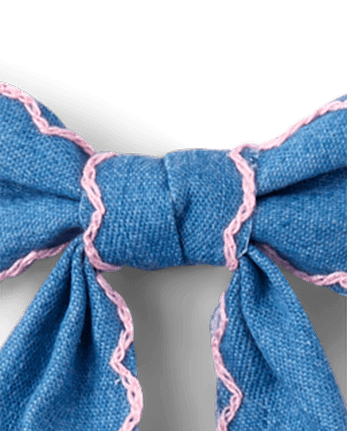 Girls Floral Bow Hair Clip 3-Pack