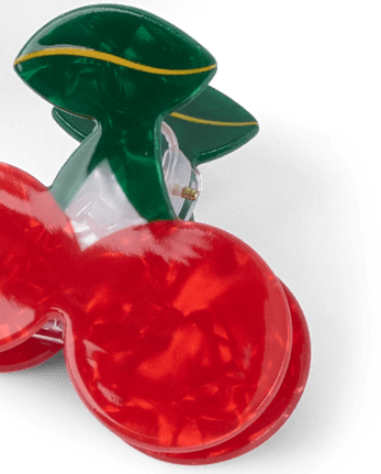Girls Cherry Claw Clip 2-Pack
