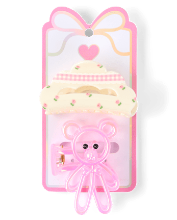 Girls Bear Claw Clip 2-Pack