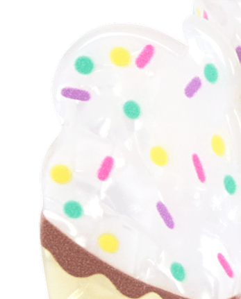 Girls Dessert Claw Clip 6-Pack