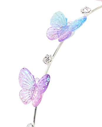 Girls Butterfly Rhinestone Headband