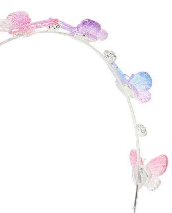 Girls Butterfly Rhinestone Headband