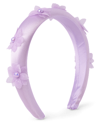 Girls Puffy Floral Headband