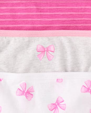 Toddler Girls Bow Brief Underwear 7-Pack