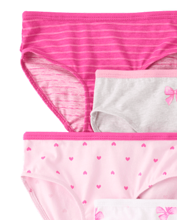Toddler Girls Bow Brief Underwear 7-Pack