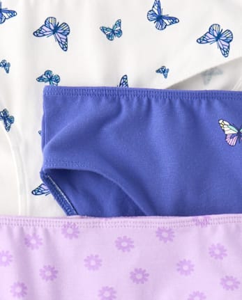 Girls Butterfly Bikini Underwear 7-Pack
