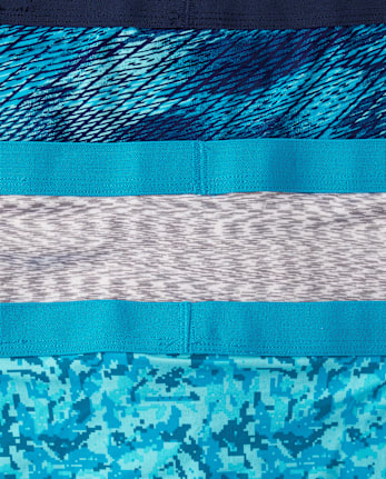 Boys Print Performance Boxer Brief Underwear 5-Pack