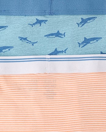 Boys Shark Boxer Brief Underwear 5-Pack
