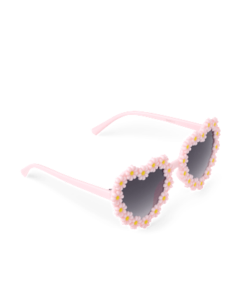 Toddler Girl Floral Heart Sunglasses