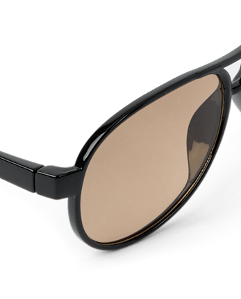 Lunettes de soleil aviateur à double barre pour petits garçons