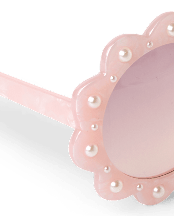 Girls Faux Pearl Flower Sunglasses