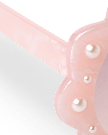 Girls Faux Pearl Flower Sunglasses