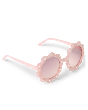 Girls Faux Pearl Flower Sunglasses