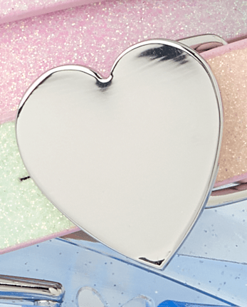 Girls Glitter Heart Belt 3-Pack