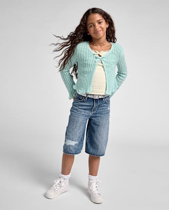 Kids Ripped Denim Jorts