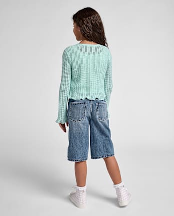 Kids Ripped Denim Jorts