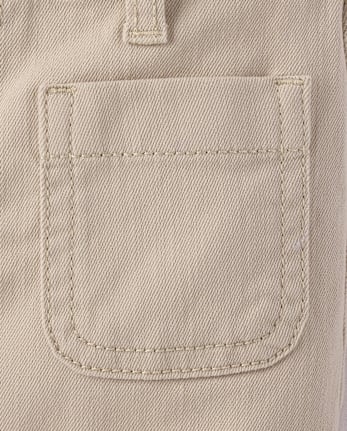 Shorty décontracté à poches plaquées pour filles