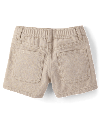 Shorty décontracté à poches plaquées pour filles