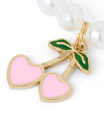 Bracelet de perles cerises pour filles (lot de 4)