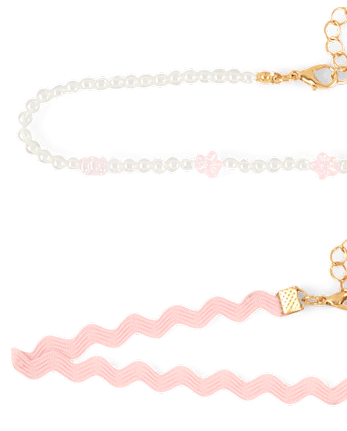 Girls Butterfly Choker Necklace 7-Pack