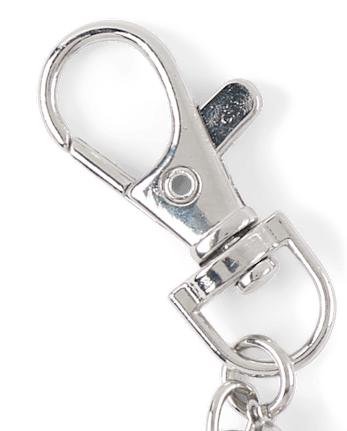 Girls Beaded Heart Chain Bag Charm