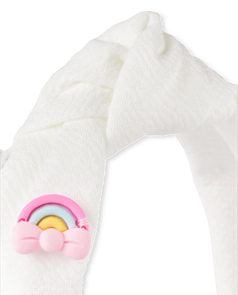 Girls Charm Top Knot Headband