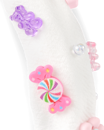 Girls Charm Top Knot Headband