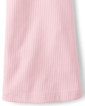 Leggings côtelés taille haute évasés pour filles