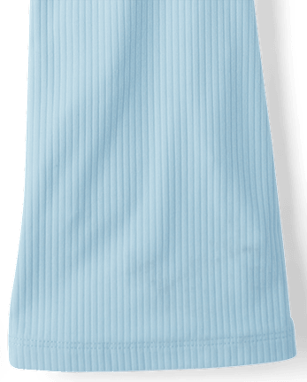 Girls Ribbed High Rise Flare Leggings