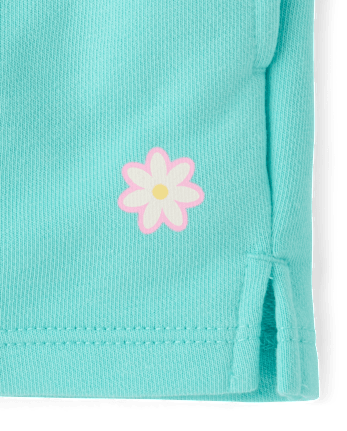 Girls Graphic French Terry Shorts