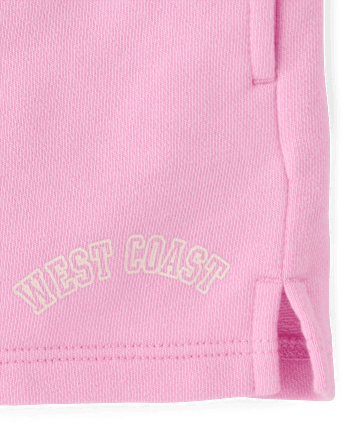 Girls Graphic French Terry Shorts