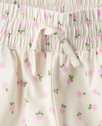 Girls Quick Dry Floral Flowy Shorts