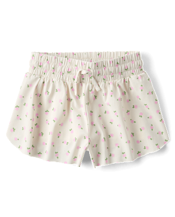 Girls Quick Dry Floral Flowy Shorts