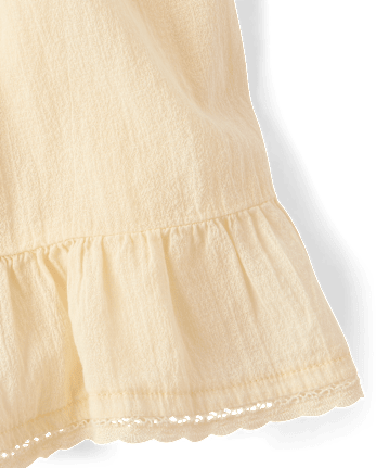 Girls Textured Ruffle Skort