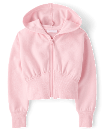 Girls Premium Fleece Zip Up Hoodie