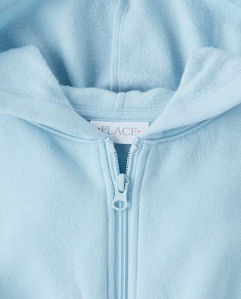 Girls Premium Fleece Zip Up Hoodie