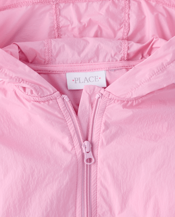 Veste coupe-vent contrastée pour filles