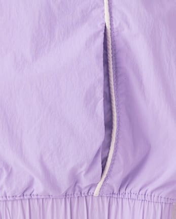 Girls Contrast Windbreaker Jacket