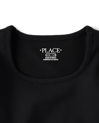 T-shirt côtelé texturé à séchage rapide pour filles