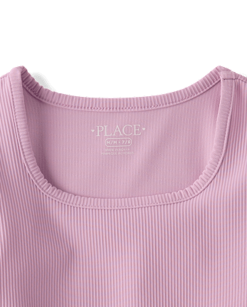 Girls Quick Dry Textured Ribbed Tee