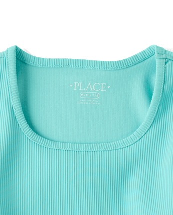 T-shirt côtelé texturé à séchage rapide pour filles