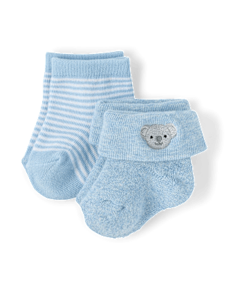 Baby Boys Animal Cushioned Turn Cuff Socks 6-Pack